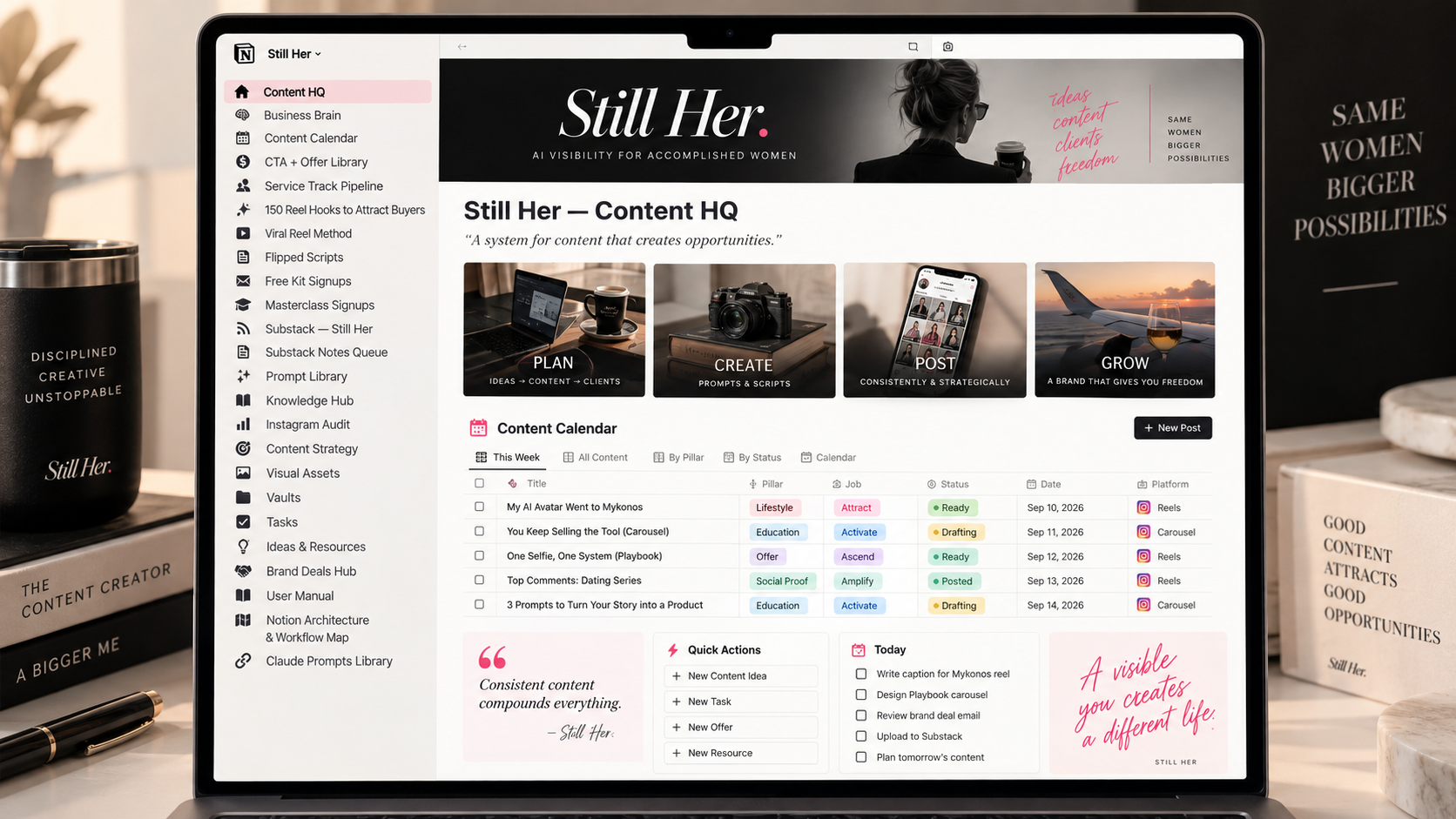 Still Her AI content system